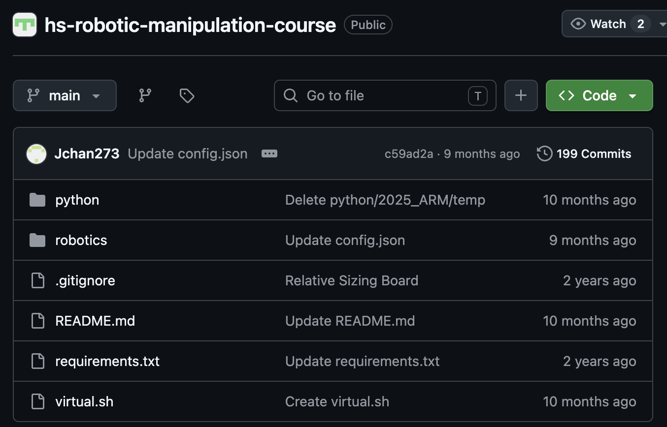 GitHub code button