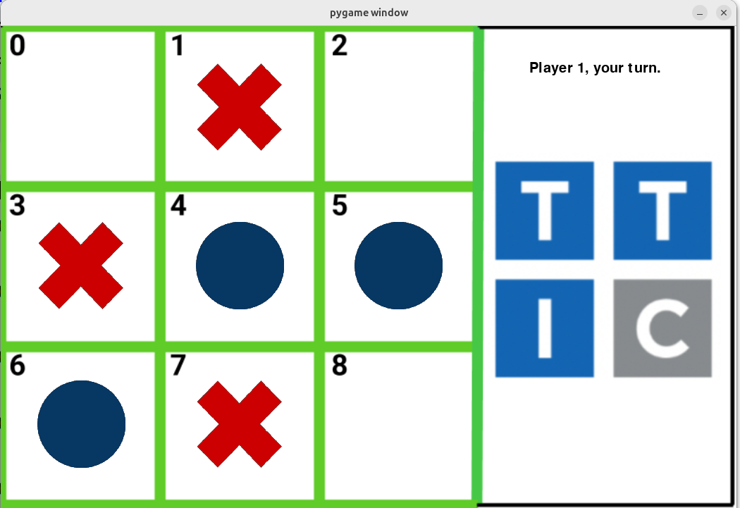 Tic-Tac-Toe GUI screenshot